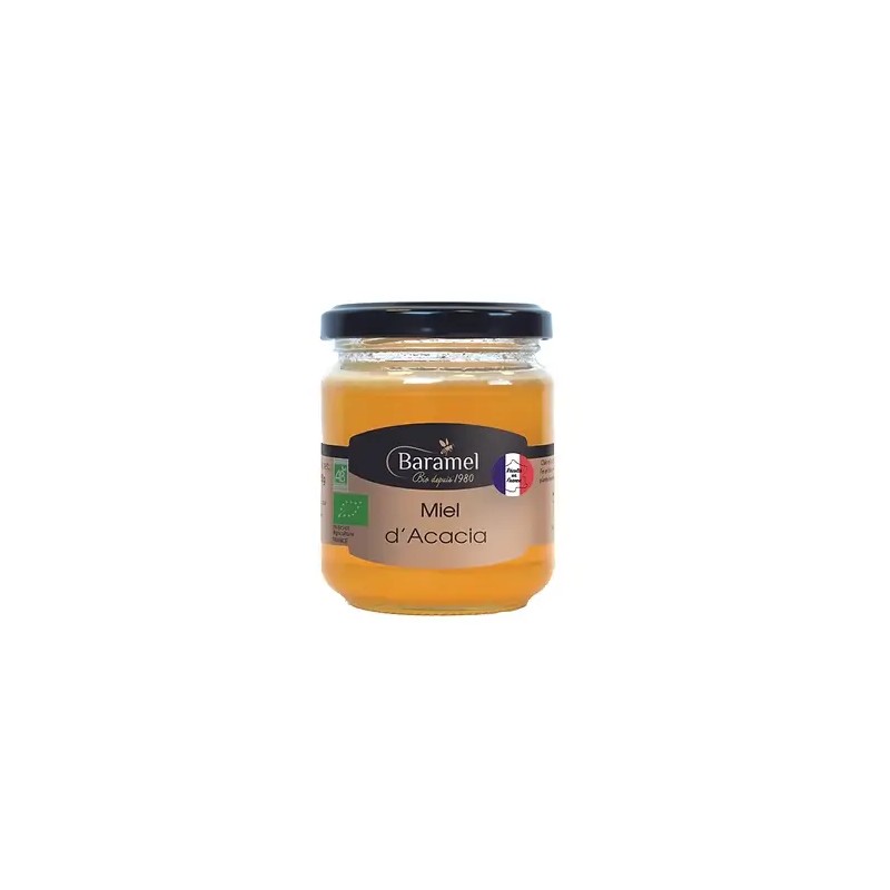 Miel d’acacia bio France Baramel 250g Baramel  dans votre magasin bio en ligne Etiketbio.eu