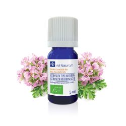 Huile essentielle Géranium Bourbon bio 5 ml – Ad Naturam Ad naturam  dans votre magasin bio en ligne Etiketbio.eu