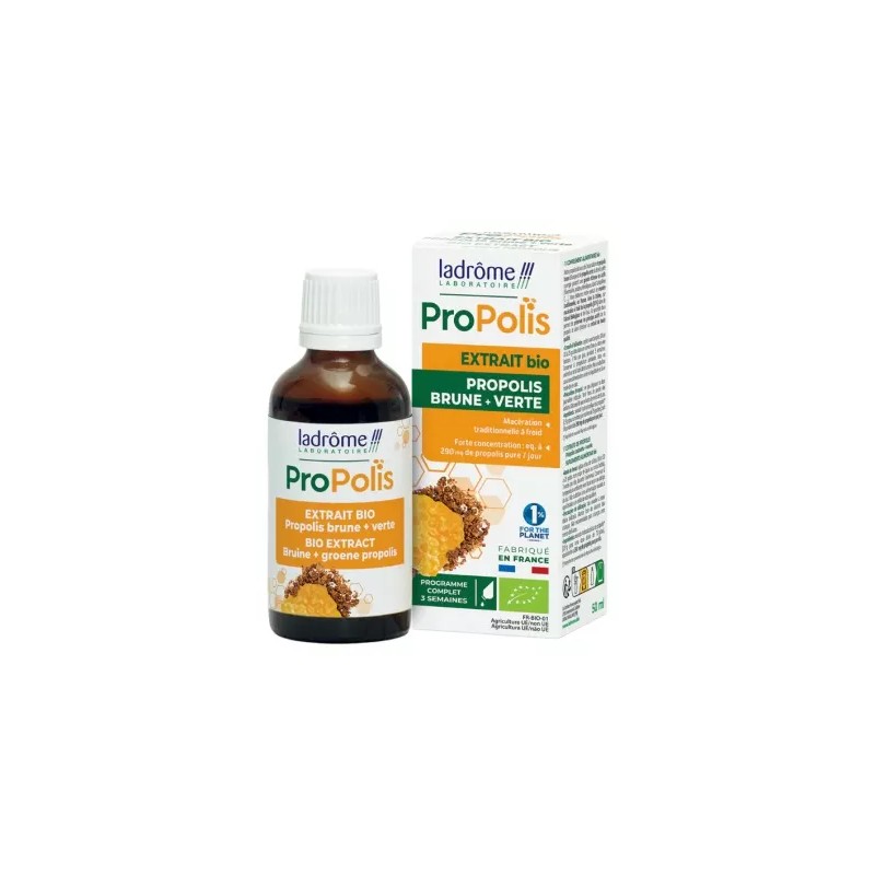 Extrait propolis brune+verte bio 50ml Ladrôme Ladrôme  dans votre magasin bio en ligne Etiketbio.eu
