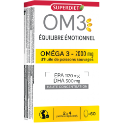 Oméga 3 Équilibre émotionnel Superdiet 60 Super Diet  dans votre magasin bio en ligne Etiketbio.eu