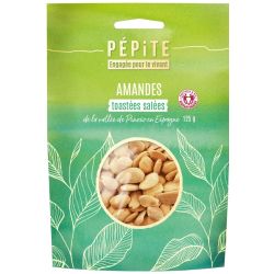 Amandes toastées salées bio 125 g – Pépite Pépite  dans votre magasin bio en ligne Etiketbio.eu