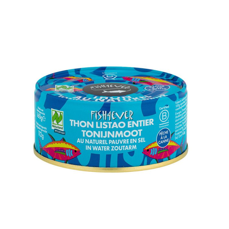 Thon listao pauvre en sel 160g – Fish4Ever Fish4ever  dans votre magasin bio en ligne Etiketbio.eu