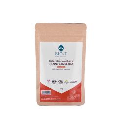 Henné cuivré bio 100 g – coloration végétale BIO-T   dans votre magasin bio en ligne Etiketbio.eu