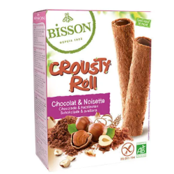 Crousty Roll chocolat noisette bio 125g – Bisson Bisson  dans votre magasin bio en ligne Etiketbio.eu