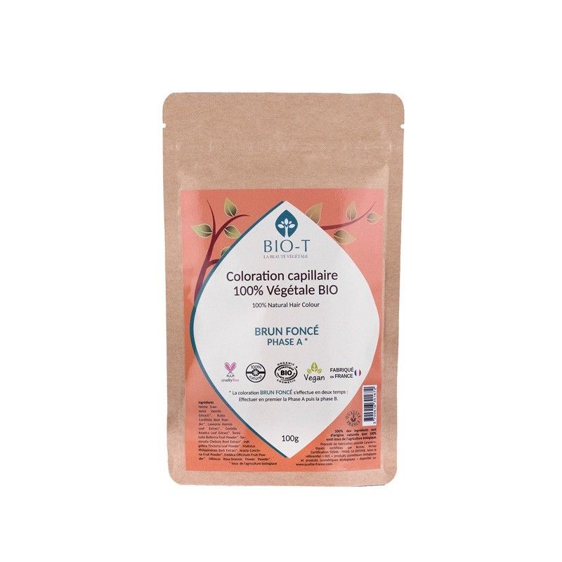 Coloration végétale Noisette bio 100g – Bio-T   dans votre magasin bio en ligne Etiketbio.eu