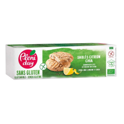 Sablés citron chia sans gluten Pleniday PLENIDAY  dans votre magasin bio en ligne Etiketbio.eu