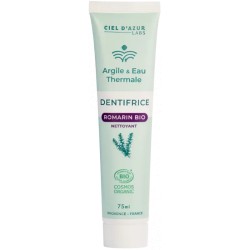 Dentifrice argile romarin bio 75 ml – Ciel d’Azur   dans votre magasin bio en ligne Etiketbio.eu