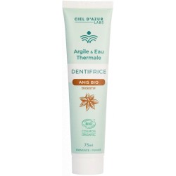 Dentifrice argile anis bio 75 ml – Ciel d’Azur   dans votre magasin bio en ligne Etiketbio.eu