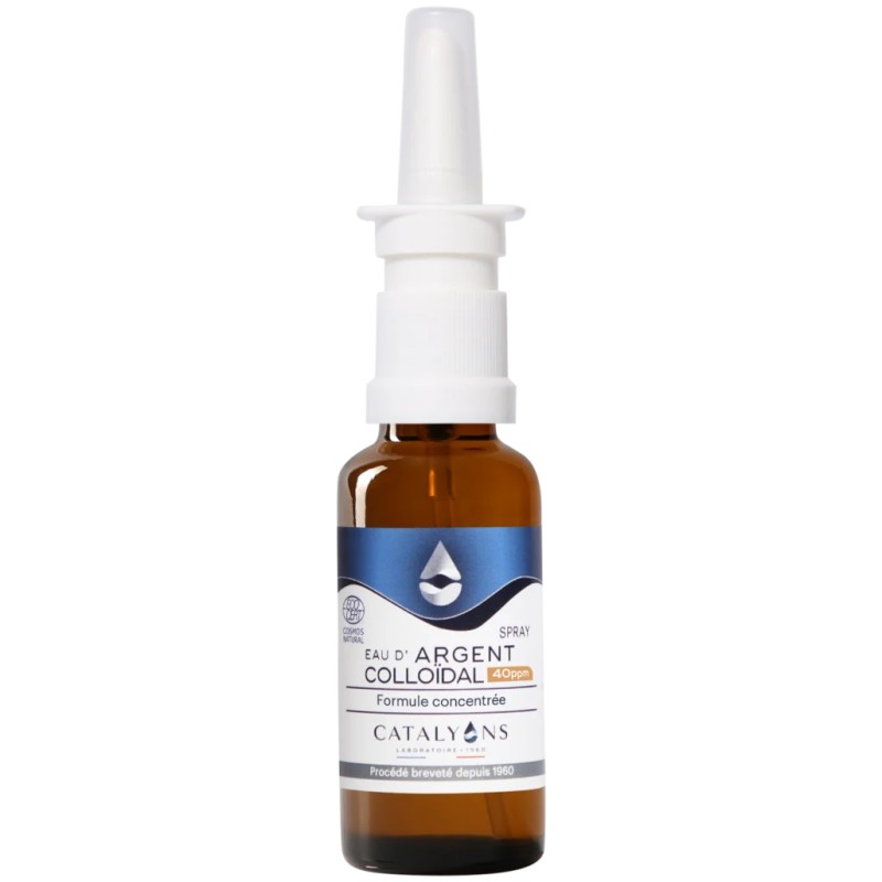 Spray argent colloïdal 40 ppm 30 ml – Catalyons Catalyons  dans votre magasin bio en ligne Etiketbio.eu