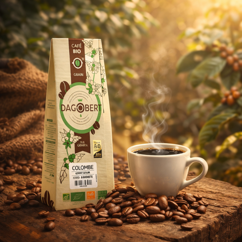 Café grains Colombie bio 250g – Dagobert Dagobert  dans votre magasin bio en ligne Etiketbio.eu