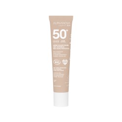 Crème solaire teintée dorée SPF50+ bio - Alphanova Alphanova  dans votre magasin bio en ligne Etiketbio.eu