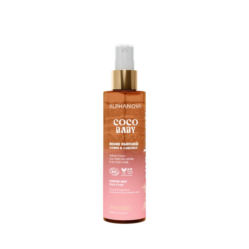 Brume coco corps cheveux bio 100ml - Alphanova Alphanova  dans votre magasin bio en ligne Etiketbio.eu