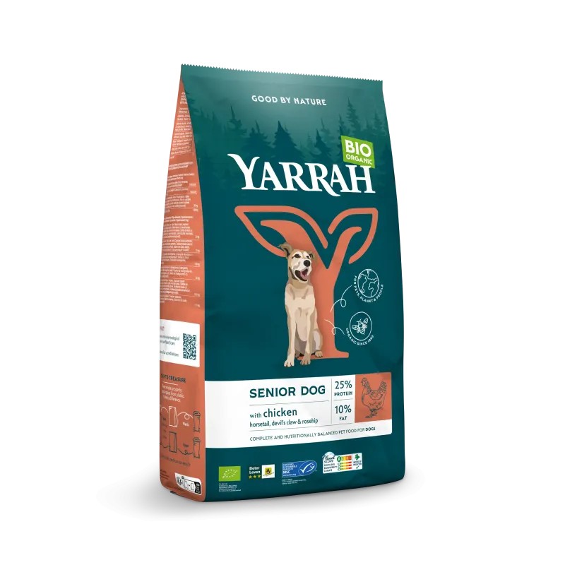 Croquettes senior chien poulet bio – Yarrah 2 kg Yarrah  dans votre magasin bio en ligne Etiketbio.eu
