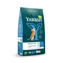 Croquettes chat poisson bio 2,4 kg – Yarrah adulte Yarrah  dans votre magasin bio en ligne Etiketbio.eu