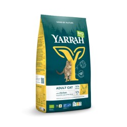 Croquettes chat poulet bio 2,4 kg – Yarrah adulte Yarrah  dans votre magasin bio en ligne Etiketbio.eu