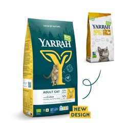 Croquettes chat poulet bio 2,4 kg – Yarrah adulte Yarrah  dans votre magasin bio en ligne Etiketbio.eu
