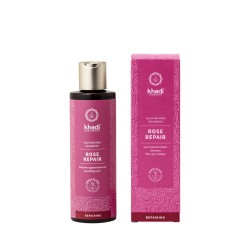 Shampooing ayurvédique Rose Repair 200ml - Khadi Khadi  dans votre magasin bio en ligne Etiketbio.eu