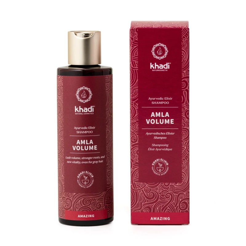 Shampooing ayurvédique Amla Volume 200ml - Khadi Khadi  dans votre magasin bio en ligne Etiketbio.eu