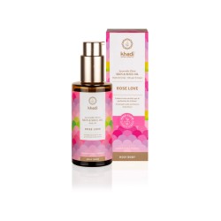 Huile corps Rose Love 100ml - Khadi Khadi  dans votre magasin bio en ligne Etiketbio.eu