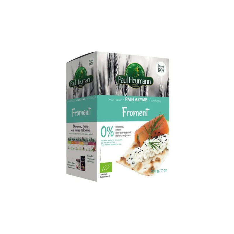 Pain azyme froment Heumann 200 g   dans votre magasin bio en ligne Etiketbio.eu