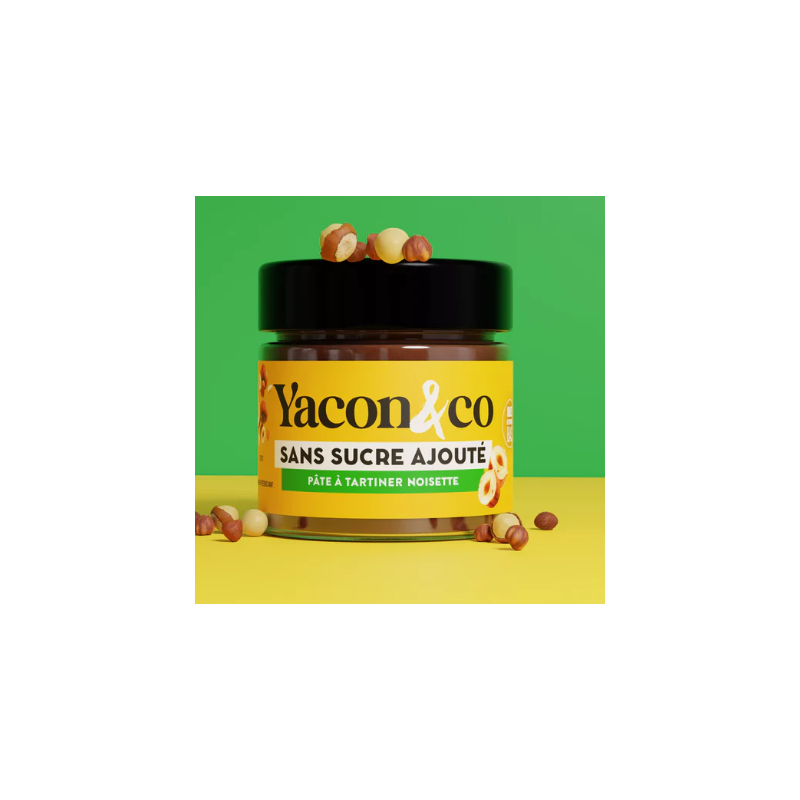 Pâte à tartiner noisette 200g bio – Yacon & Co  Yacon & Co  dans votre magasin bio en ligne Etiketbio.eu