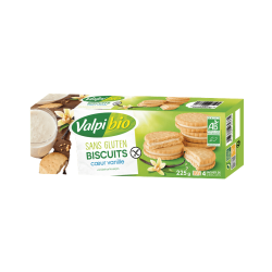 Biscuits cœur vanille 225g bio sans gluten – Valpibio Valpibio  dans votre magasin bio en ligne Etiketbio.eu