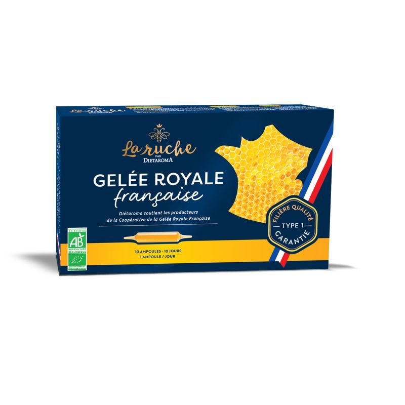 Gelée royale française 10x15ml bio – Diétaroma Dietaroma  dans votre magasin bio en ligne Etiketbio.eu