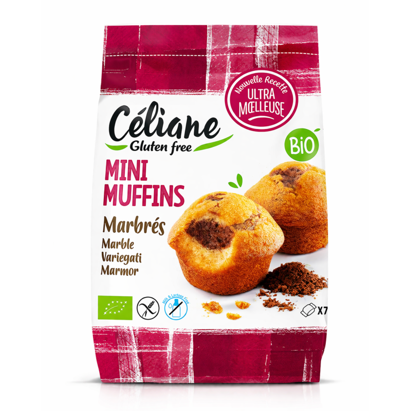 Mini muffins marbrés bio sans gluten – Céliane Les Recettes de Céliane  dans votre magasin bio en ligne Etiketbio.eu