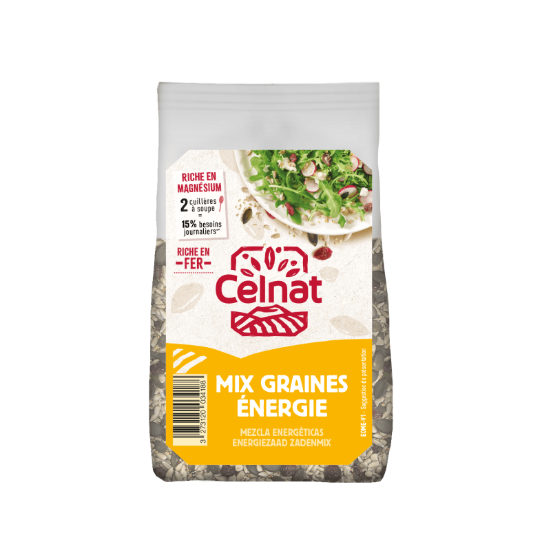 Mix graines énergie 250g bio – Celnat Celnat  dans votre magasin bio en ligne Etiketbio.eu