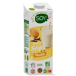 Boisson soja vanille 1L Soy Soy  dans votre magasin bio en ligne Etiketbio.eu