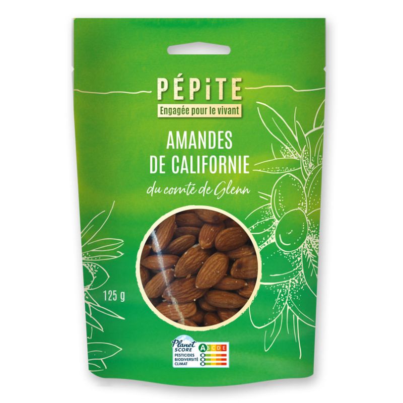 Amandes Californie 125g bio Pépite