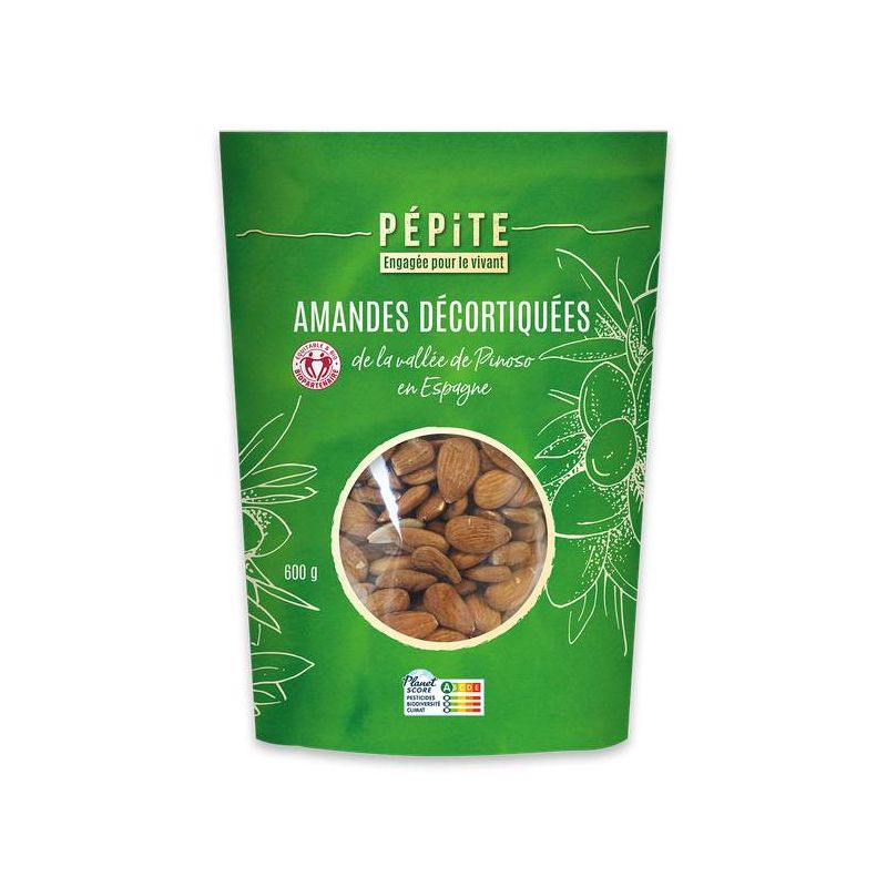 Amandes Espagne bio Pépite 600g