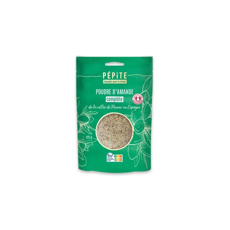 Amandes poudre complète 125g bio Pépite