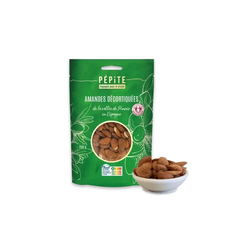 Amandes Espagne bio Pépite 250g Pépite  dans votre magasin bio en ligne Etiketbio.eu