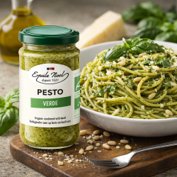 Pesto verde bio 180g – Émile Noël sauce basilic Emile Noël  dans votre magasin bio en ligne Etiketbio.eu