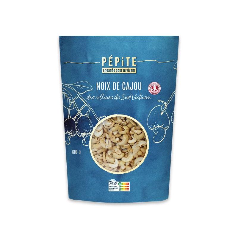 Noix de cajou bio Vietnam 600g Pépite Pépite  dans votre magasin bio en ligne Etiketbio.eu