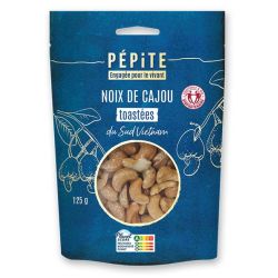 Noix de cajou toastées 125g Pépite Pépite  dans votre magasin bio en ligne Etiketbio.eu
