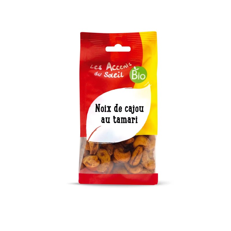 Noix de cajou tamari bio 125g – Accent du Soleil Les Accents du Soleil fruits secs bio  dans votre magasin bio en ligne Etike...