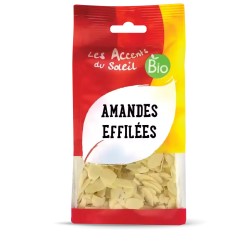 Amandes effilées bio 125g – Accent du Soleil Les Accents du Soleil fruits secs bio  dans votre magasin bio en ligne Etiketbio.eu