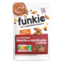 Céréales fourrées bio cacao cacahuète 250g – Funkie Funkie  dans votre magasin bio en ligne Etiketbio.eu