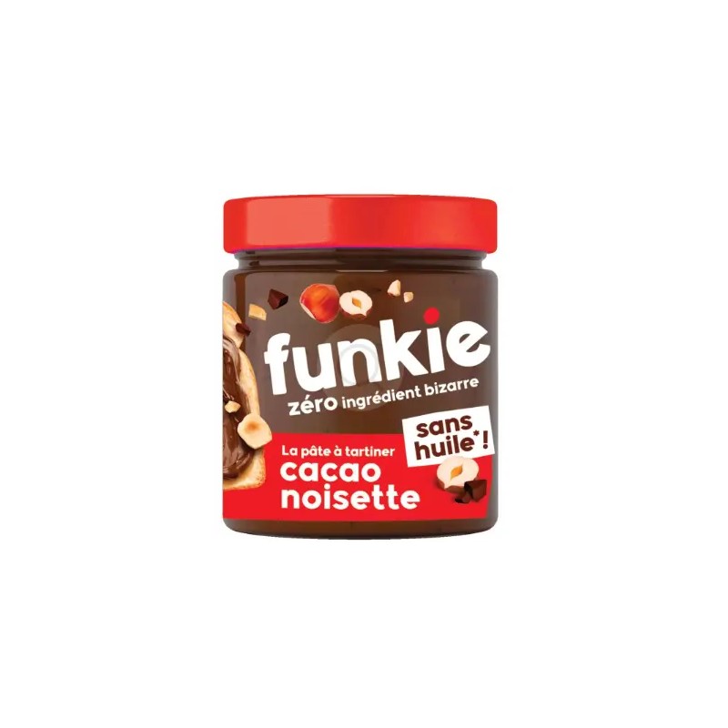 Pâte à tartiner cacao noisette bio 200g – Funkie Funkie  dans votre magasin bio en ligne Etiketbio.eu