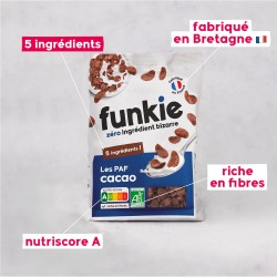 Céréales cacao bio 300g – Les PAF Funkie Funkie  dans votre magasin bio en ligne Etiketbio.eu