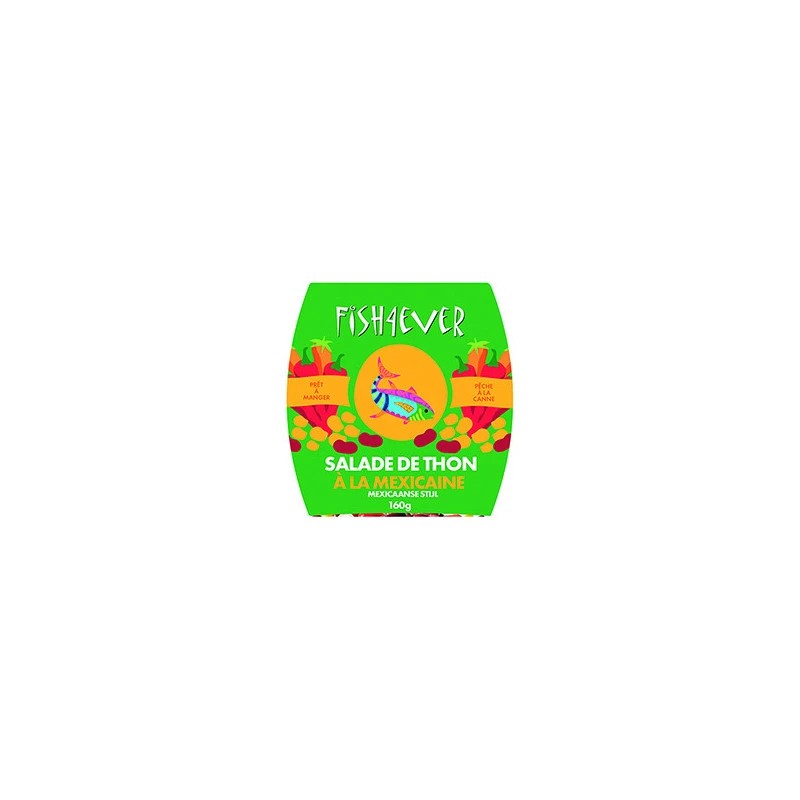 Salade de thon mexicaine bio 160g – Fish4Ever Fish4ever  dans votre magasin bio en ligne Etiketbio.eu