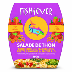 Salade de thon couscous bio 160g – Fish4Ever Fish4ever  dans votre magasin bio en ligne Etiketbio.eu
