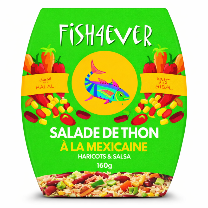 Salade de thon mexicaine bio 160g – Fish4Ever