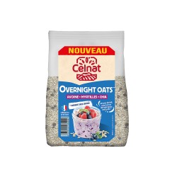Overnight Oats myrtilles bio 300g – Celnat Celnat  dans votre magasin bio en ligne Etiketbio.eu