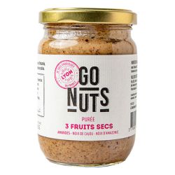 Purée 3 fruits secs bio 250g – Go Nuts Go Nuts  dans votre magasin bio en ligne Etiketbio.eu