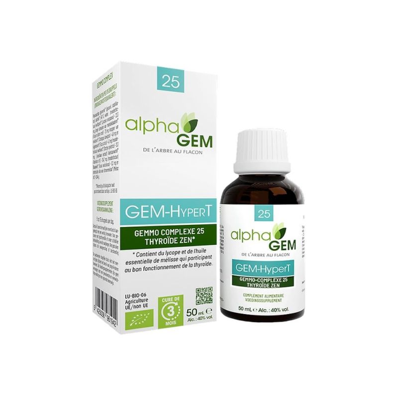 GEM HyperT 50 ml bio – Gemmothérapie Alphagem Alphagem  dans votre magasin bio en ligne Etiketbio.eu