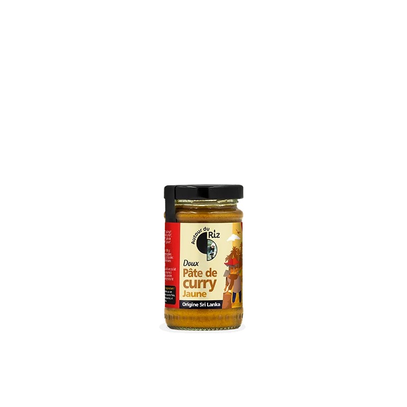 Pâte de curry jaune bio 100g – Autour du Riz Autour du riz  dans votre magasin bio en ligne Etiketbio.eu