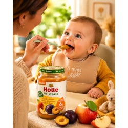 Petit pot pomme pruneau Demeter 190g – Holle